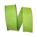 Reliant Ribbon Reliant Ribbon 92573W-204-40K Everyday Linen Value Wired Edge Ribbon - Lime - 2.5 in. x 50 yards 92573W-204-40K